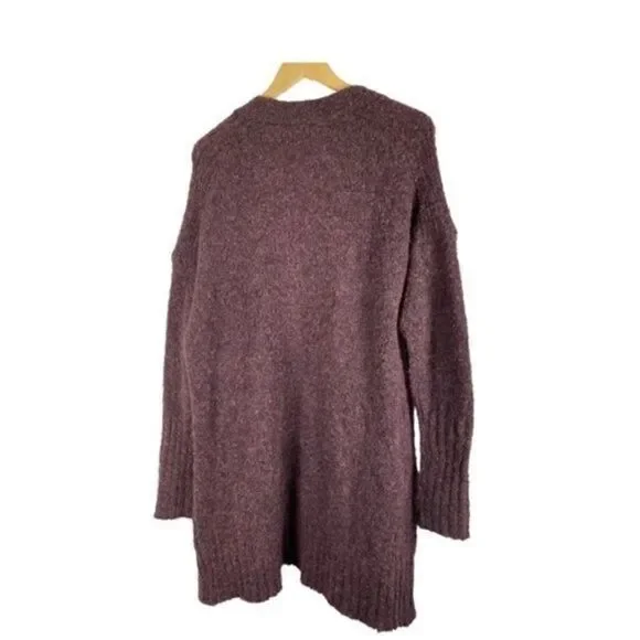 Treasure and Bond Burgundy Wool Alpaca Cardigan Medium - Picture 4 of 7